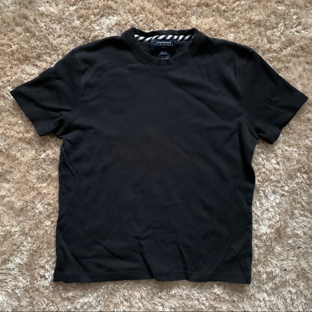 Small Black Jones New York Signature T-Shirt